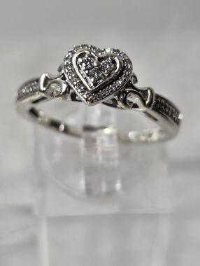 Hallmark Sterling Silver Diamond Heart Ring